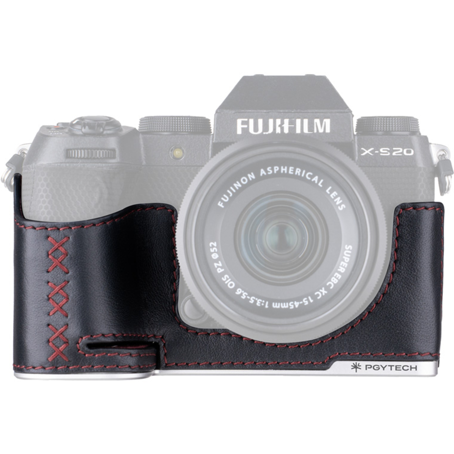 PGYTECH Leder-Kameracase Midnight Black für Fujifilm X-S20