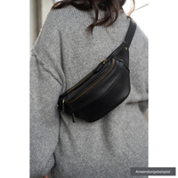 LOULEX Kompakttasche Mini Fanny Pack 2,7L schwarz