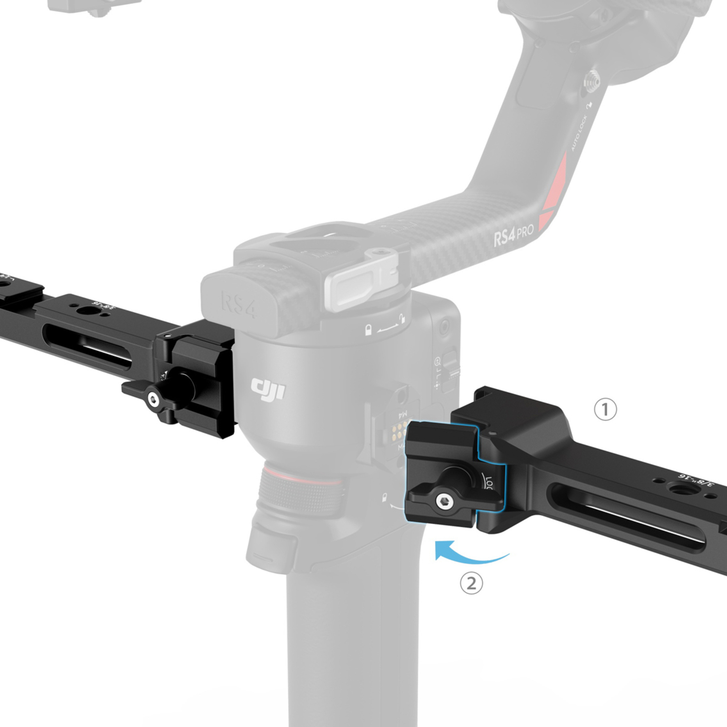SmallRig Fokussteuerung mit zwei Griffen 4327 für DJI RS 2, RS 3 Pro und RS 4 Pro