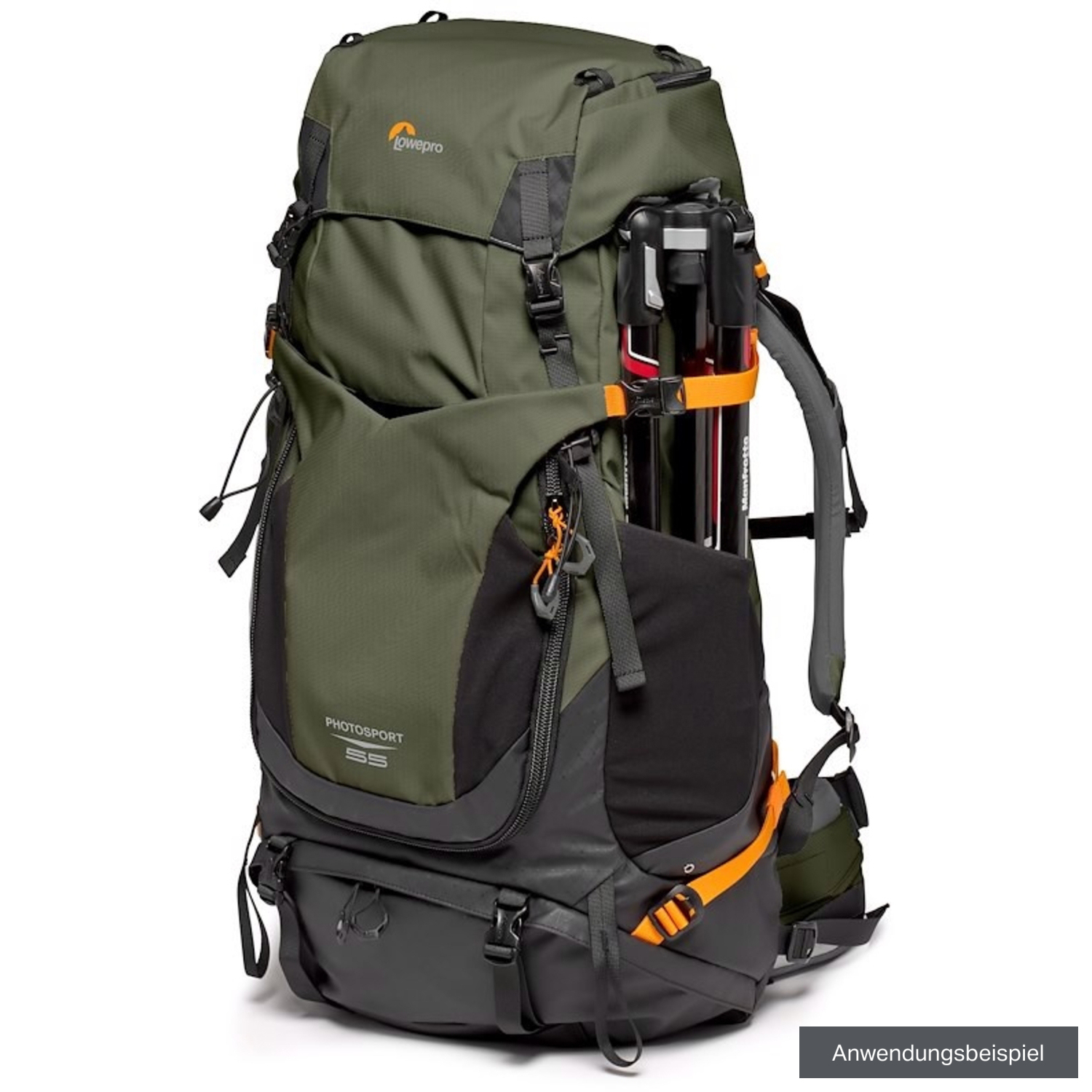 Lowepro PhotoSport-Rucksack PRO 55L AW IV (S/M) grün