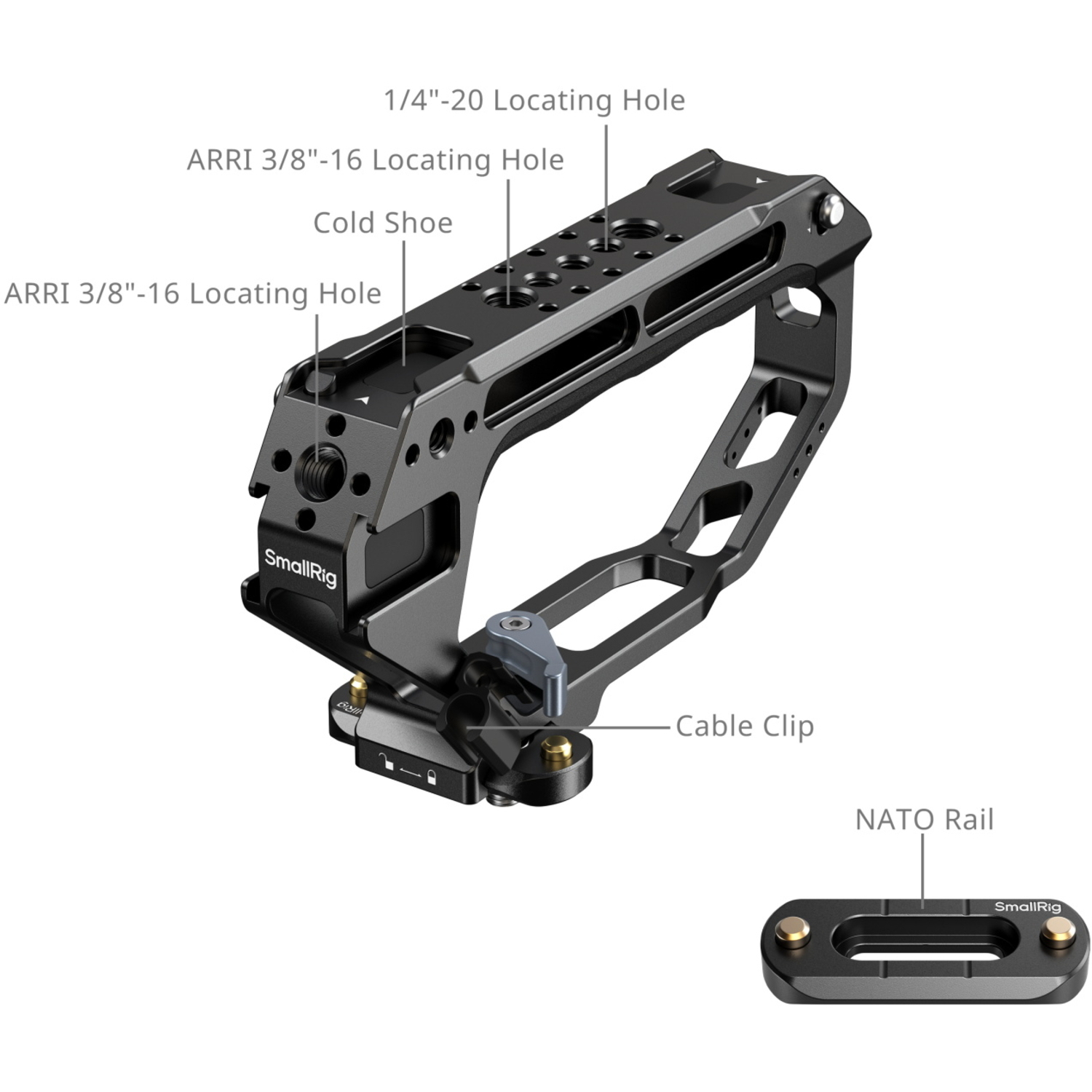 SmallRig D-Style Obergriff mit NATO Klemme 5661