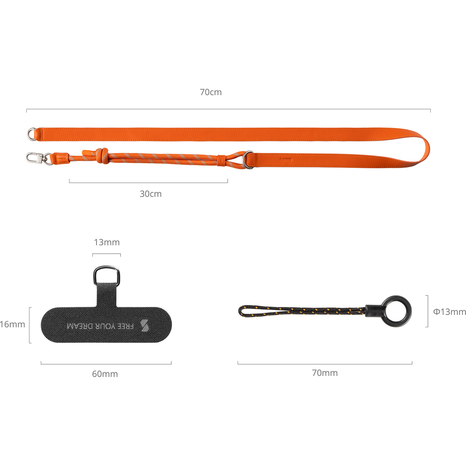 SmallRig Schultergurt FilMov 5300 orange für Smartphones