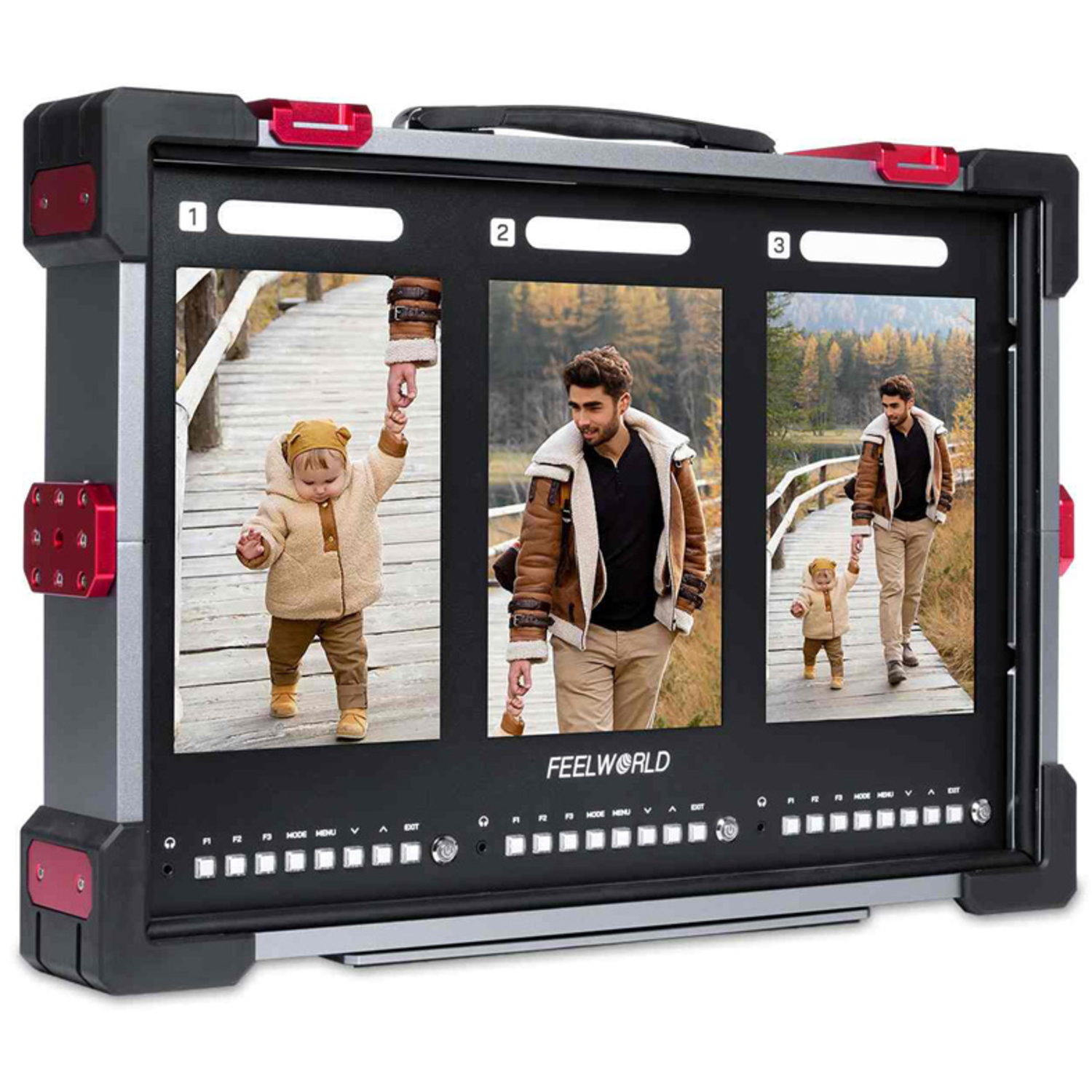 Feelworld Triple 10,1" Vertical Display Monitor PS101