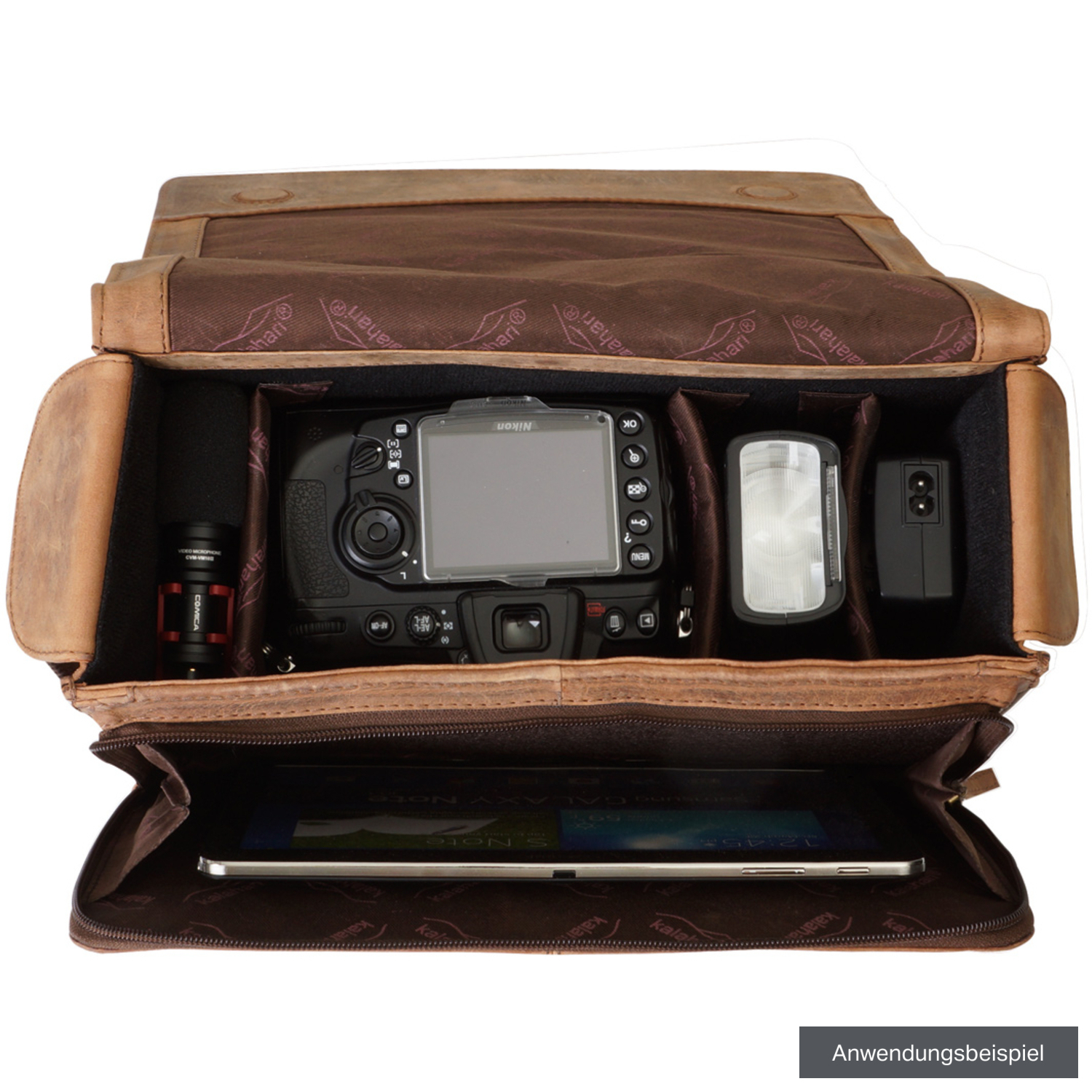 Kalahari KAAMA L-23 Leder-Fototasche