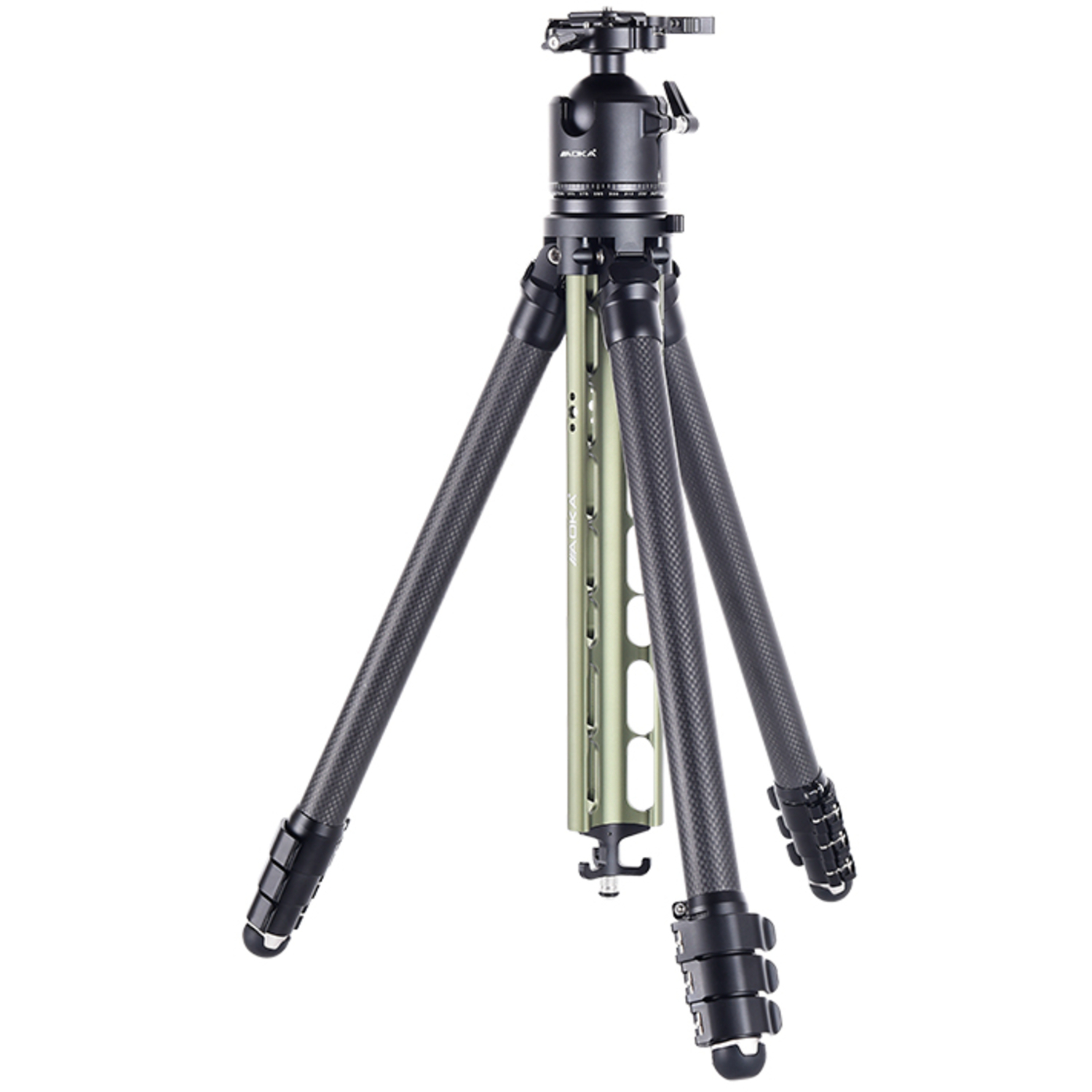 AOKA Carbonstativ TS-254C mit Kugelkopf DH-45 grün