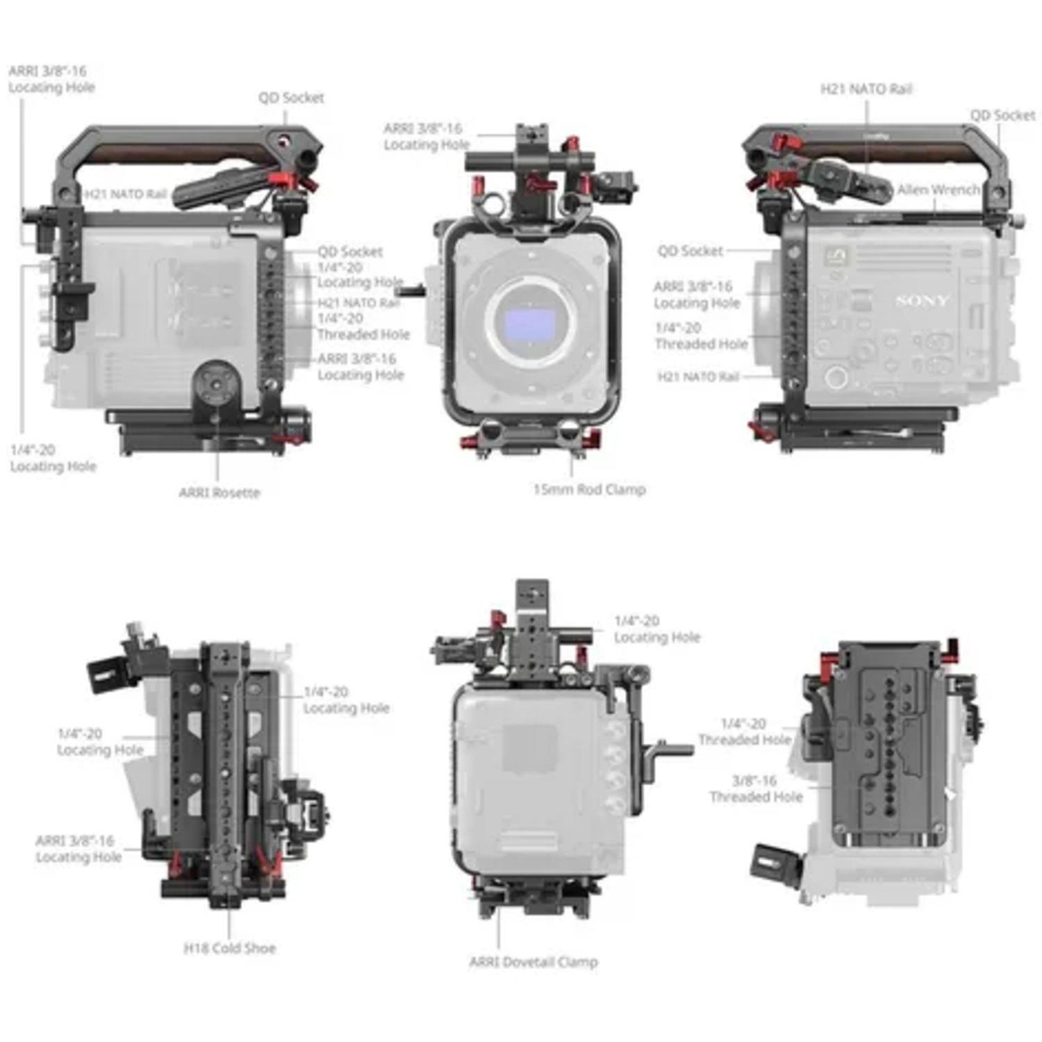 SmallRig 4571 Cage Kit für Sony BURANO