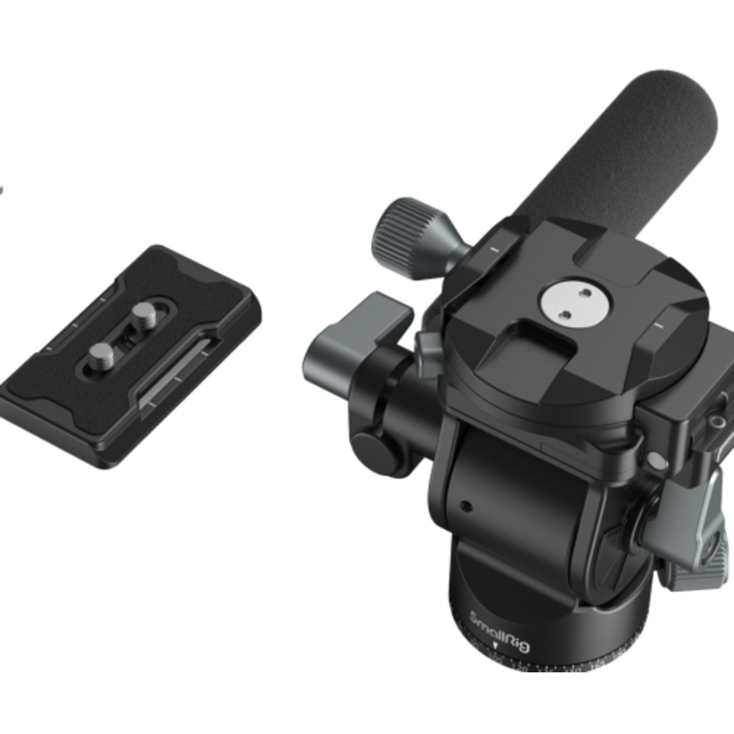 SmallRig Fluidkopf 4104 mit Montageplatte für vertikale Aufnahmen 