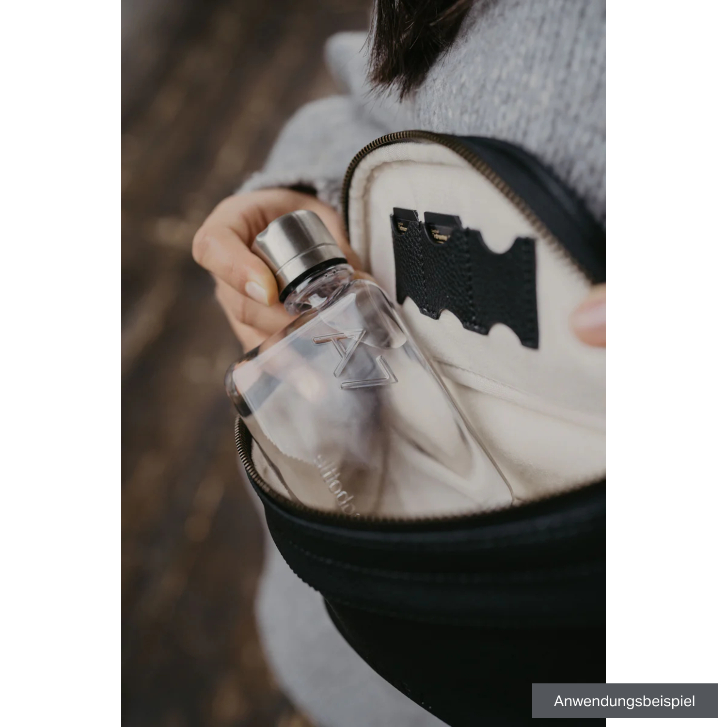 LOULEX Kompakttasche Mini Fanny Pack 2,7L schwarz
