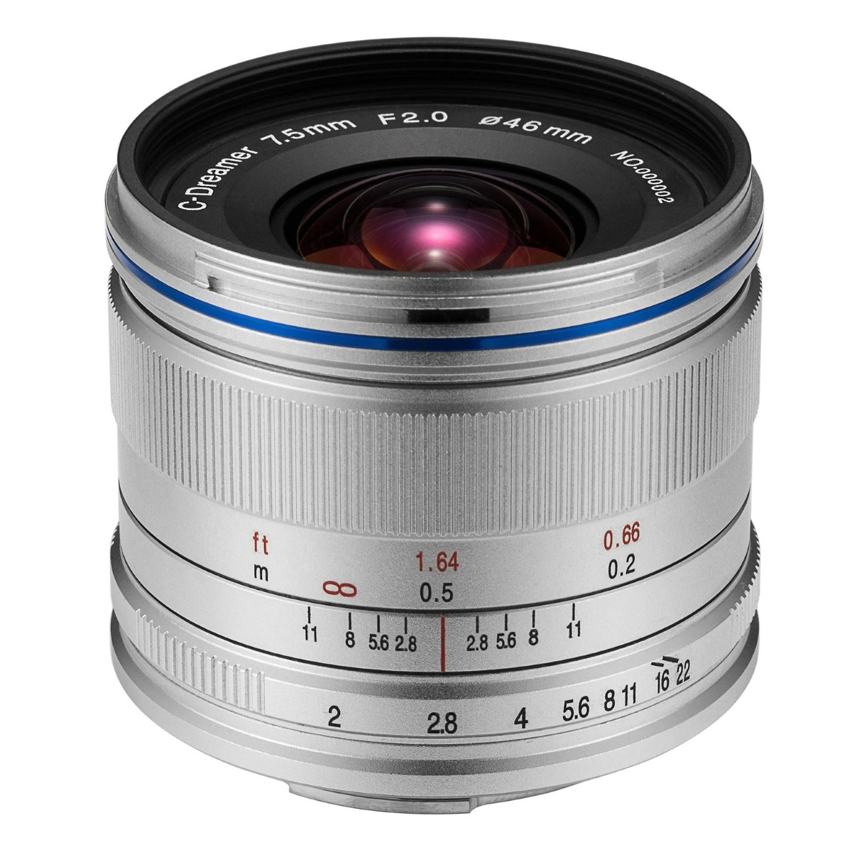 LAOWA 7.5mm F2 drone für MFT-Mount silber