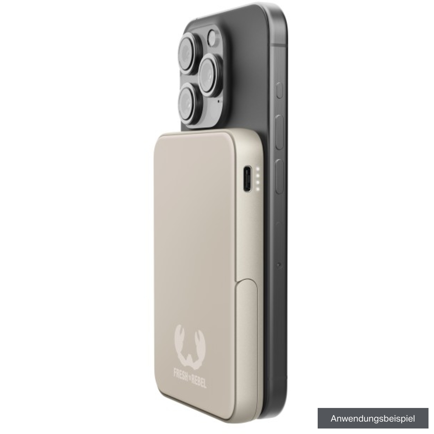 Fresh 'n Rebel Powerbank 5000mAh Magnet Wireless Silky Sand