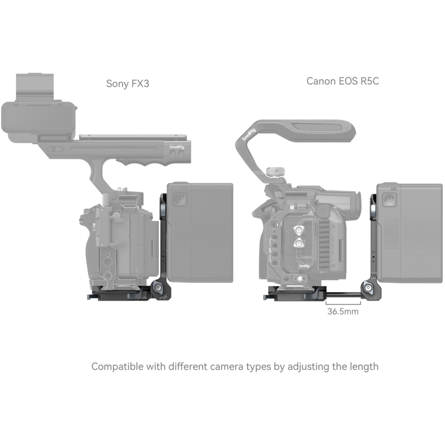SmallRig Kompaktes V-Mount-Batterie Montagesystem 4064 