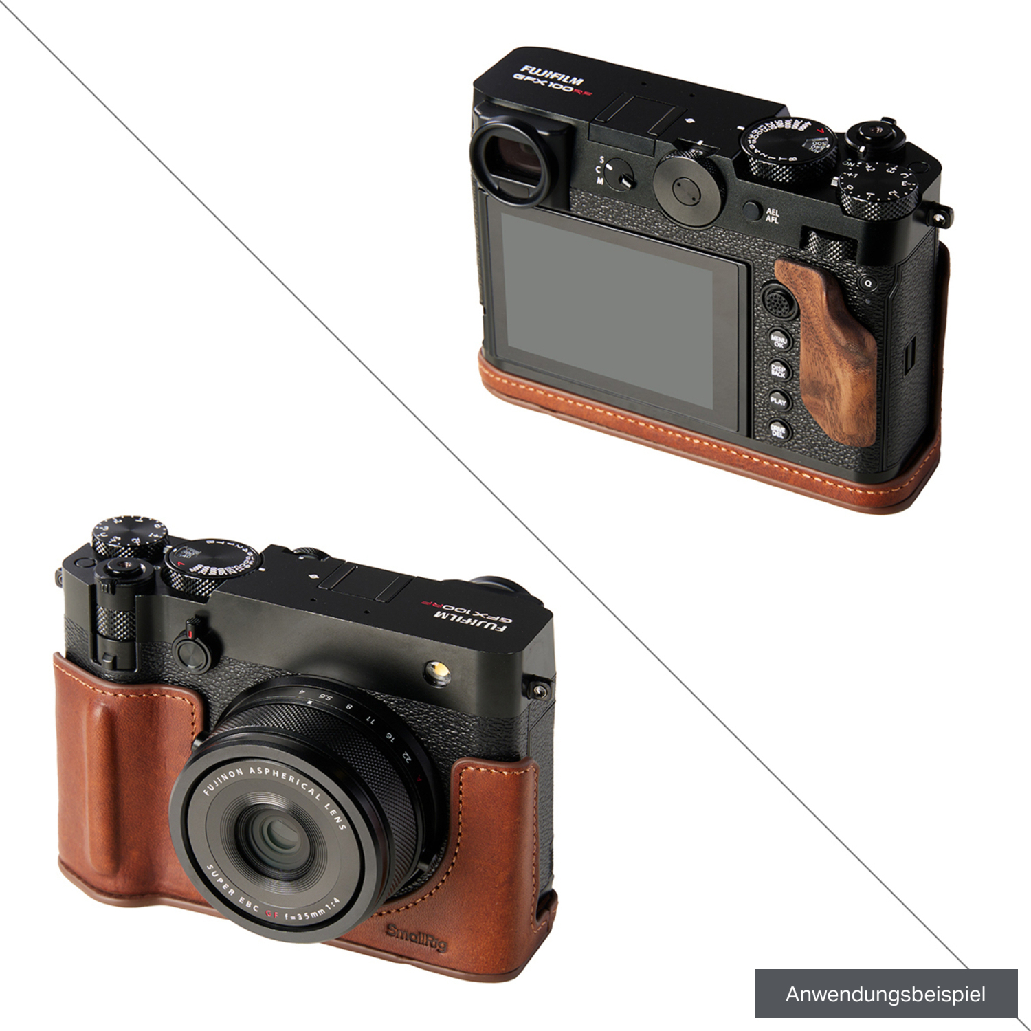 SmallRig Ledertasche 5268 braun für Fujifilm GFX100RF