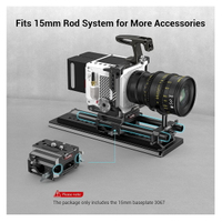 SmallRig 3067 Leichte Basisplatte mit doppelter 15mm Stangenklemme 