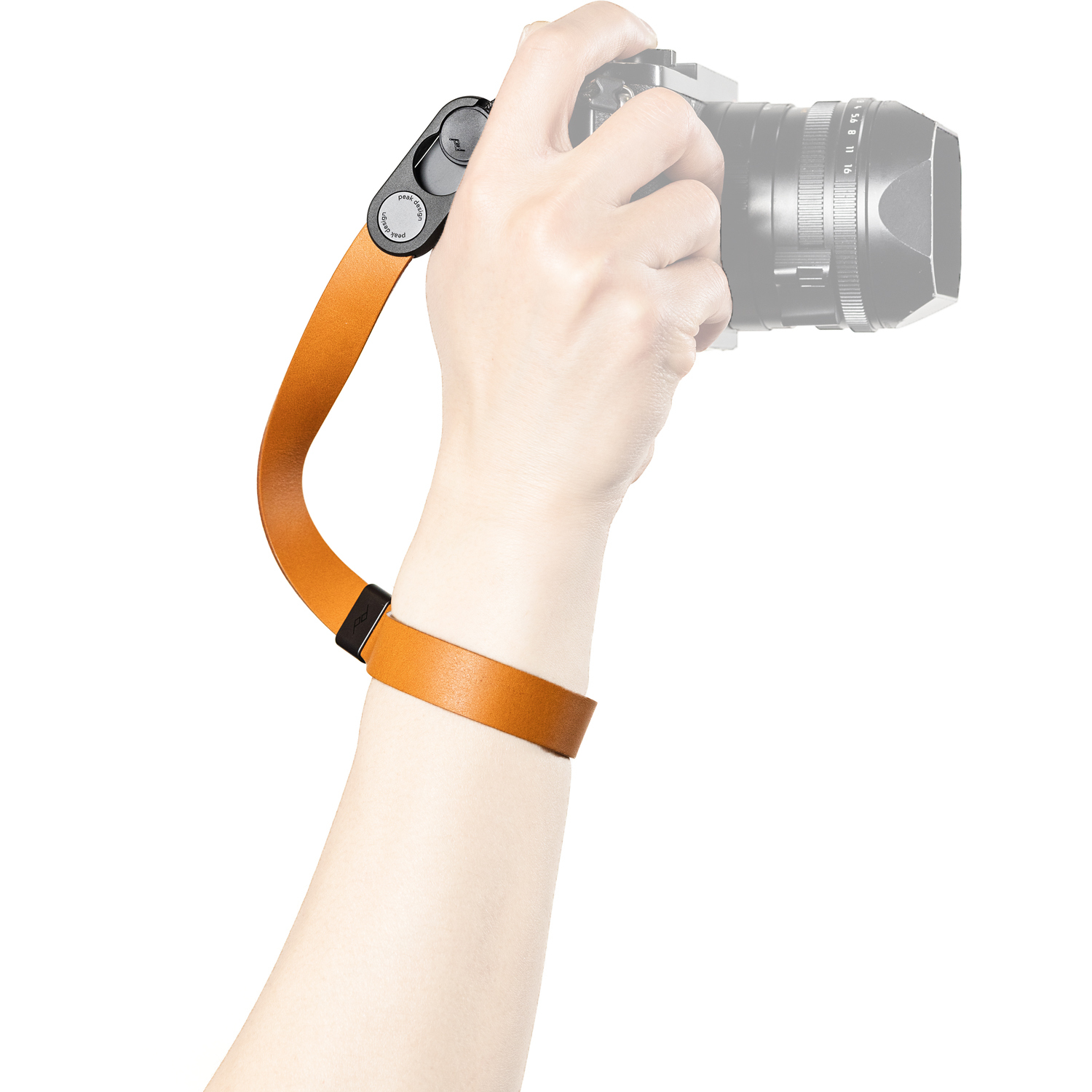 Peak Design Handschlaufe Cuff Leather Amber