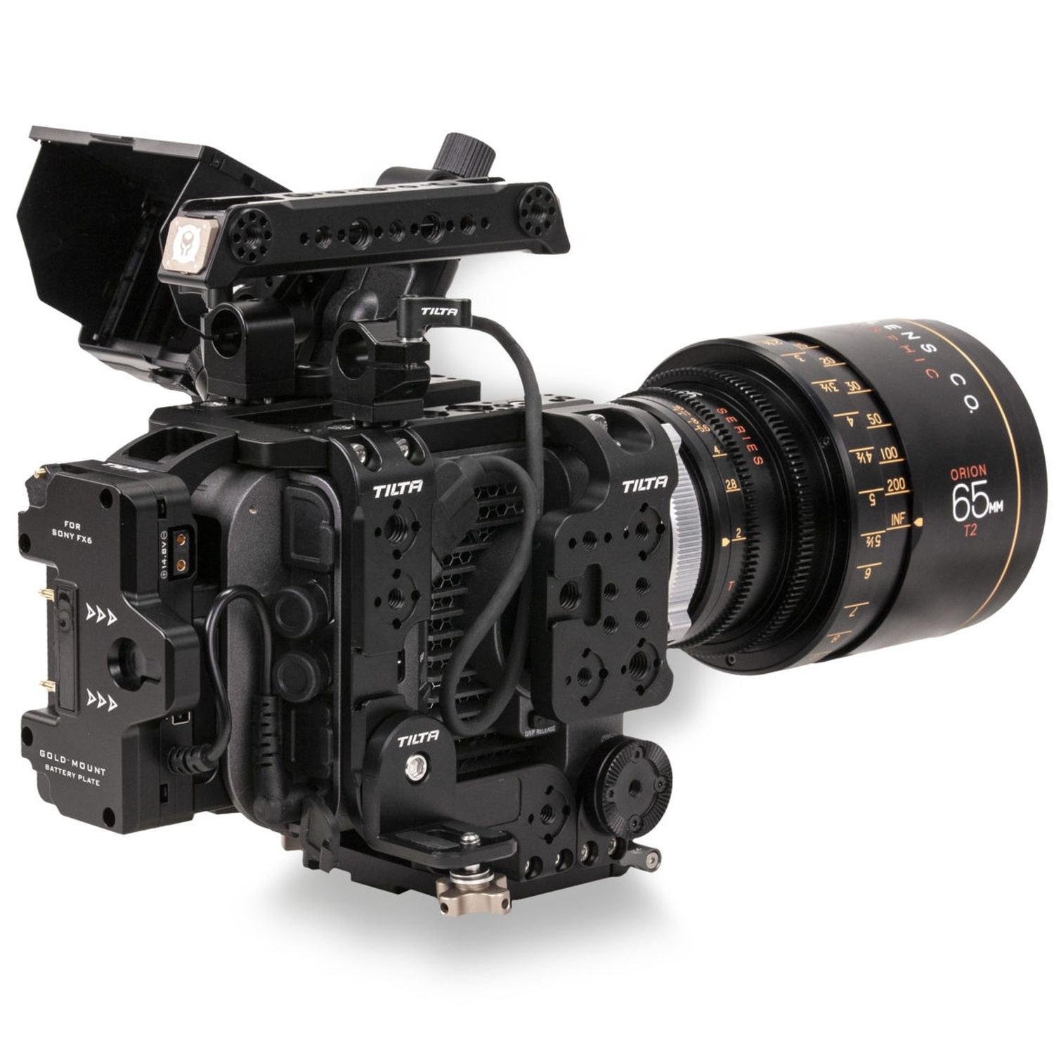 Tilta ES-T20-C-AB Kamerakäfig für Sony FX6 Vertikal-Montagekit Gold Mount