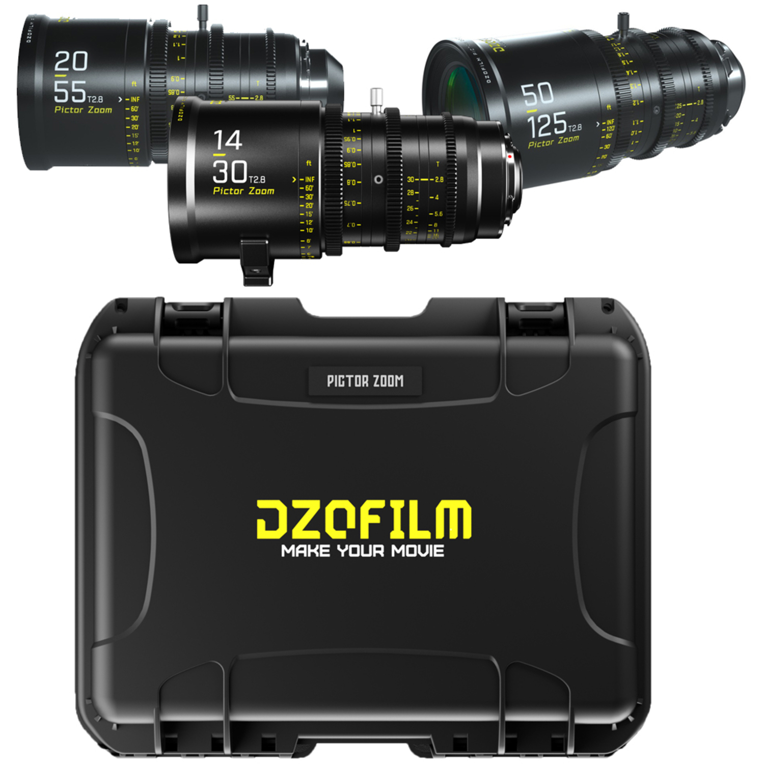 DZOFILM PICTOR ZOOM 3-Lens Kit 14-30/20-55/50-125mm T2.8 für PL/EF-Mount