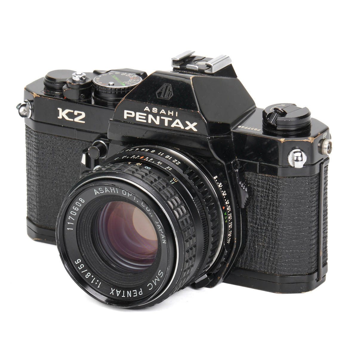 Pentax K2 + SMC 55mm F1.8 Schwarz gebraucht