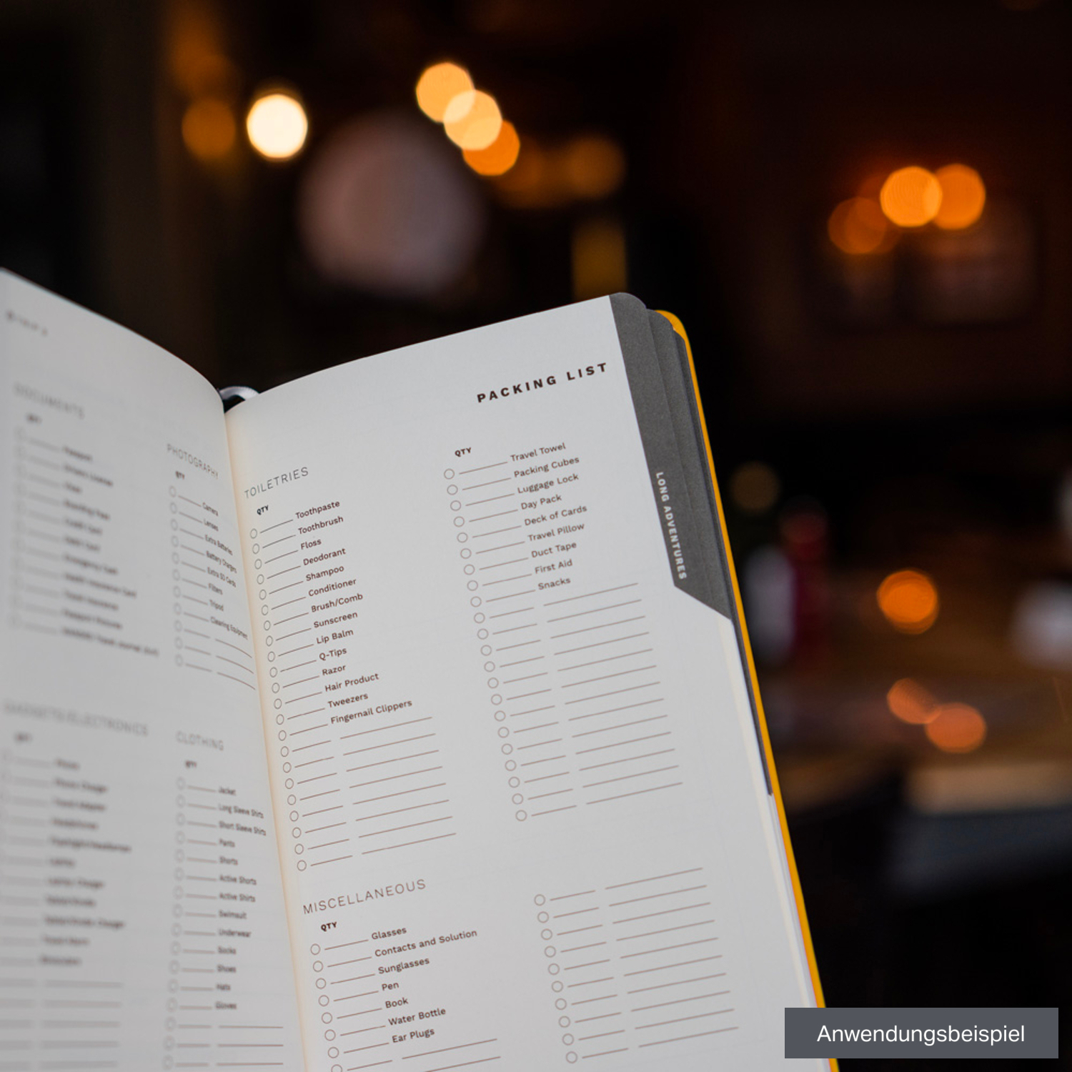 WANDRD The Travel Journal gelb