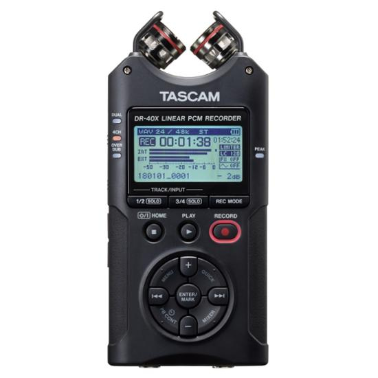 Tascam DR-40X - Tragbarer 4-Spur-Audiorecorder