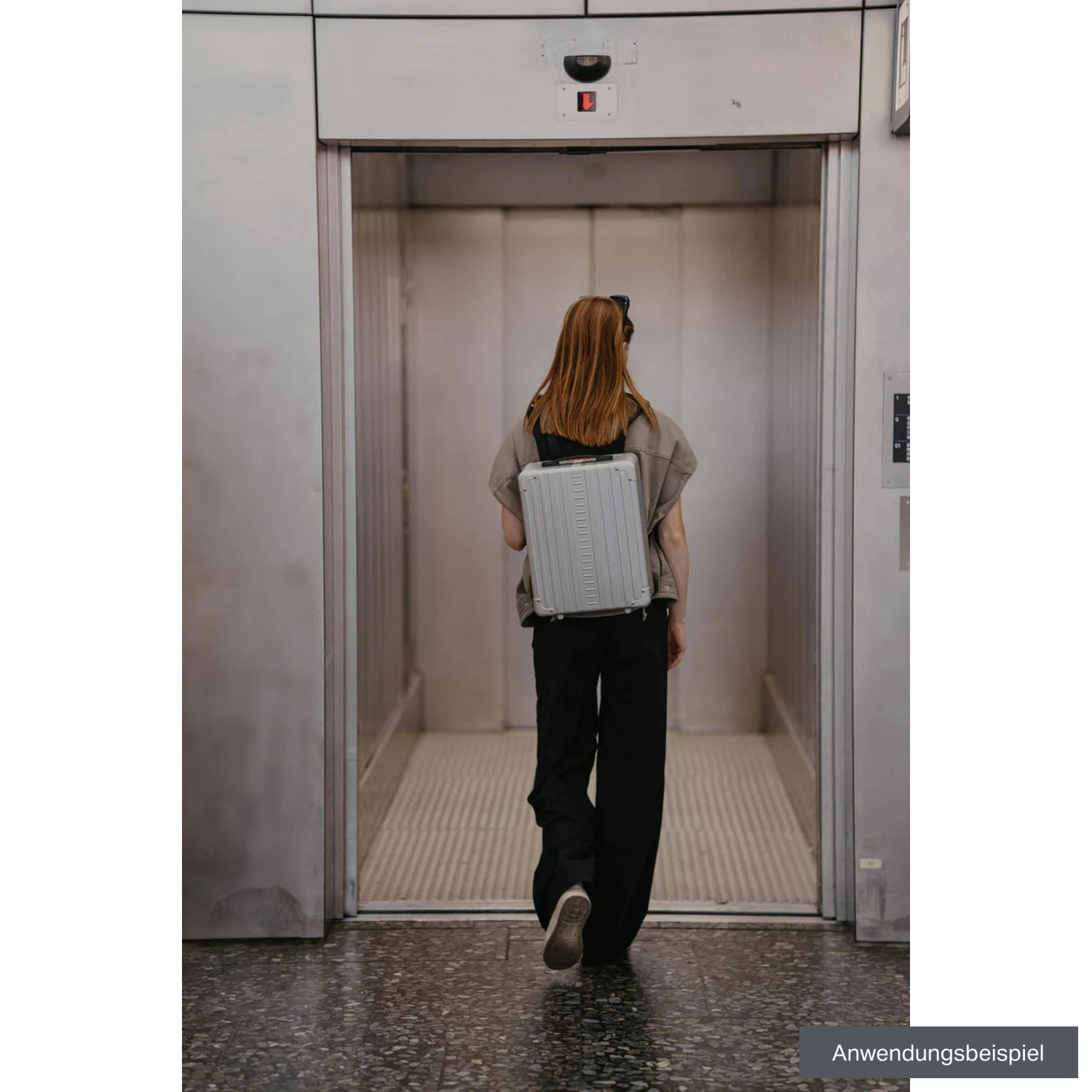 LOULEX-ALEON Fotorucksack 16" Hybrid 12L silber