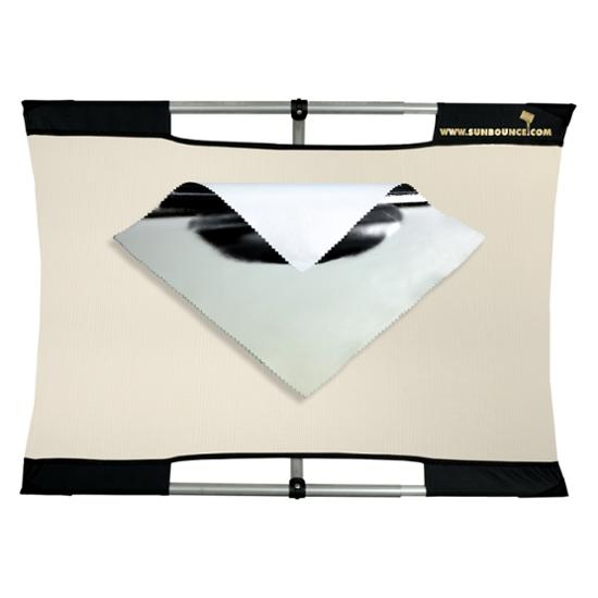 Sunbounce SUN-BOUNCER MICRO-MINI TRAVELLER KIT Silber - Rückseite Weiss (nahtlos)