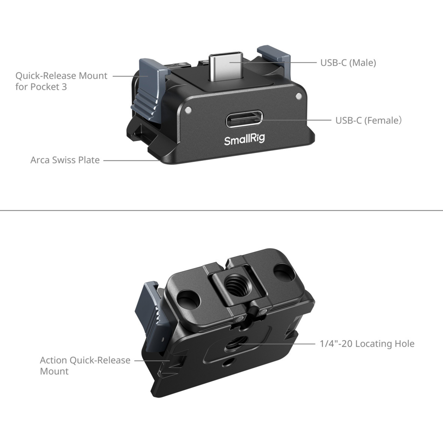 SmallRig Akku-Adapterplatte 5376 für DJI Osmo Pocket 3