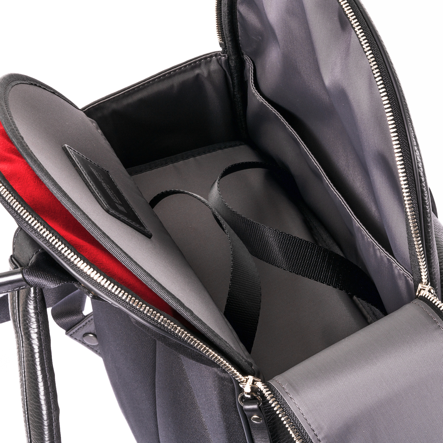 Artisan & Artist ACAM-EX0002 Premium Leder-Rucksack ''TOKYO'' schwarz