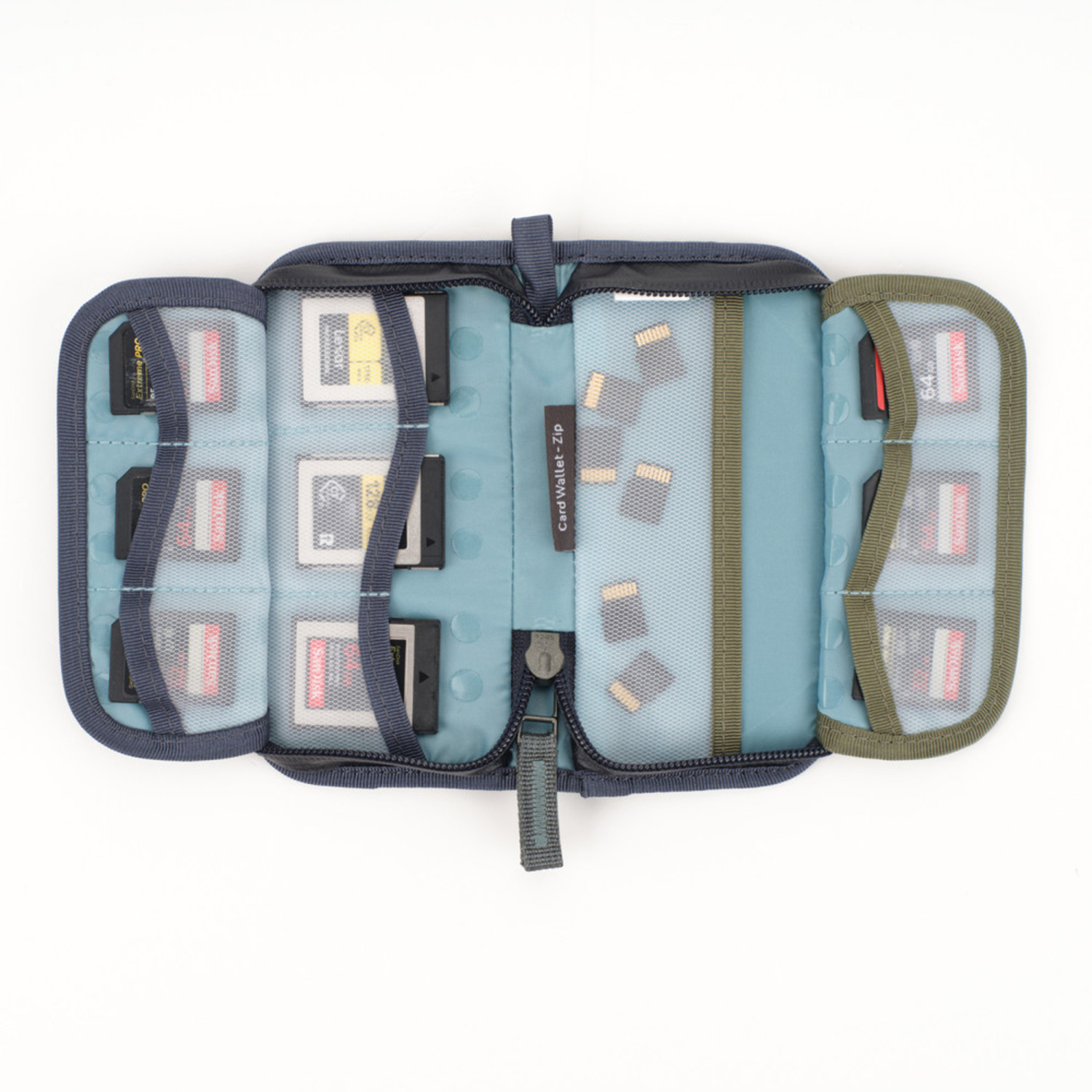 Shimoda Speicherkartenetui Zip blau für alle Kartentypen