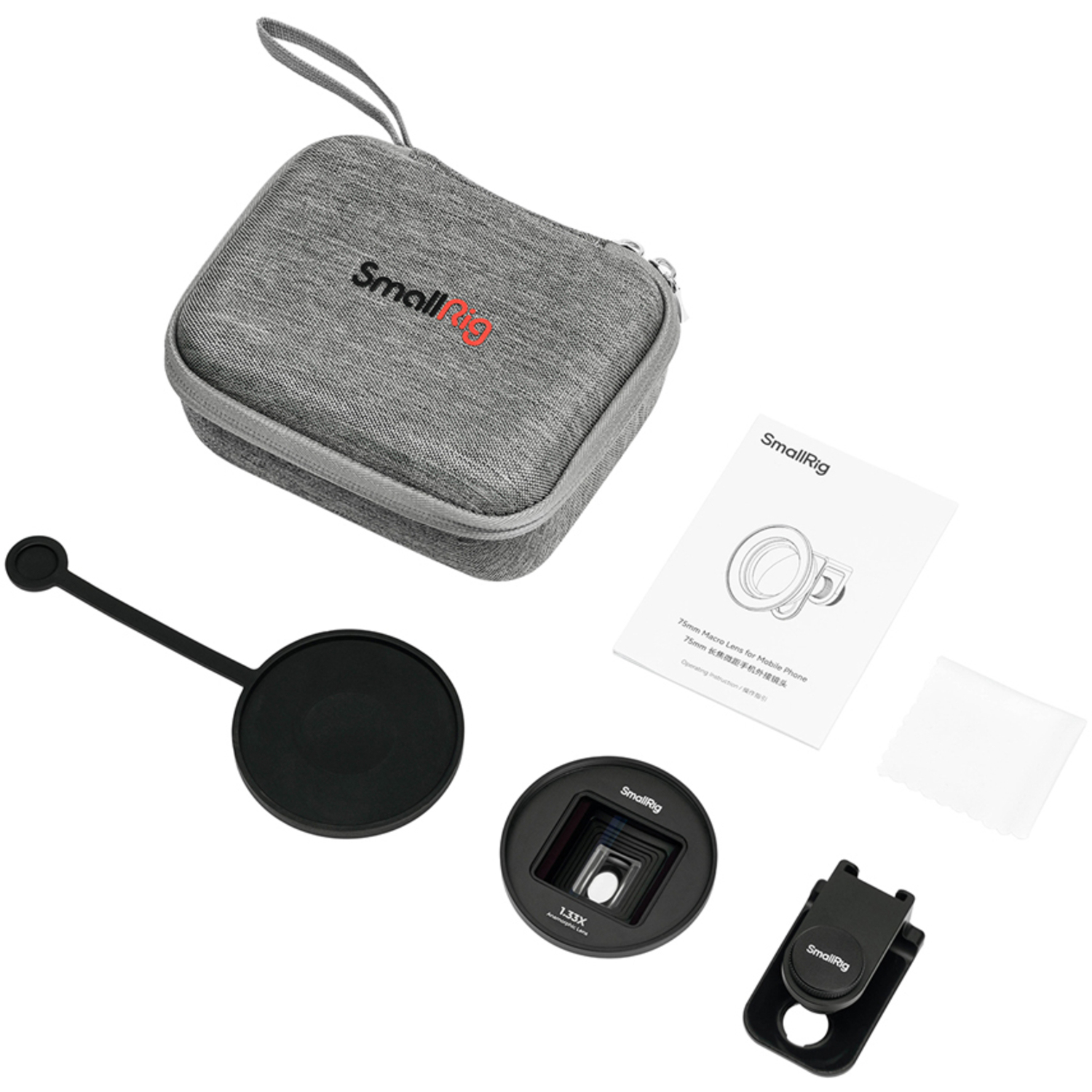 SmallRig anamorphotisches Objektiv 1,33x T-Mount 4590 für Smartphones