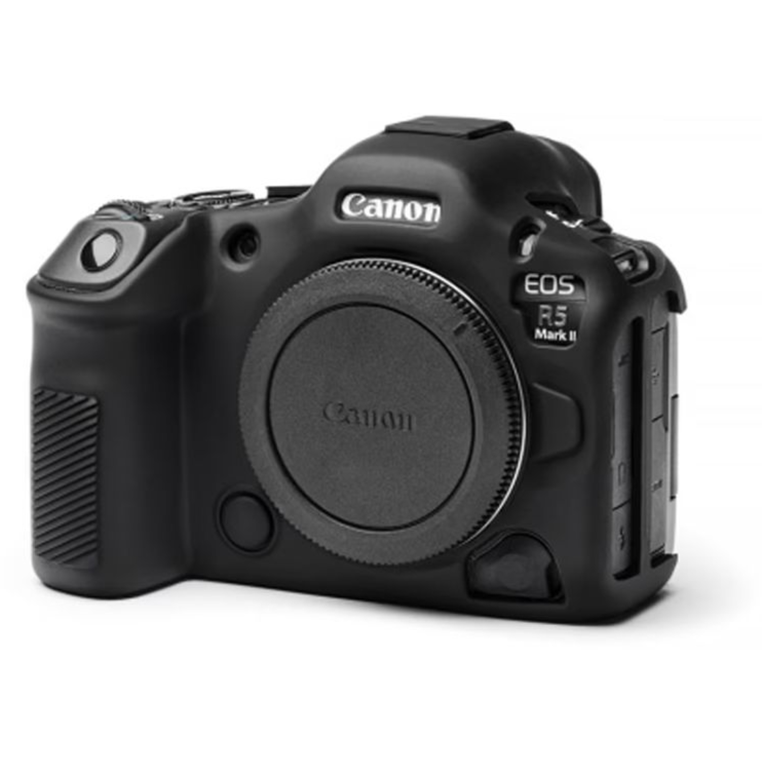 easyCover Silikon-Schutzhülle für Canon R5 II Schwarz