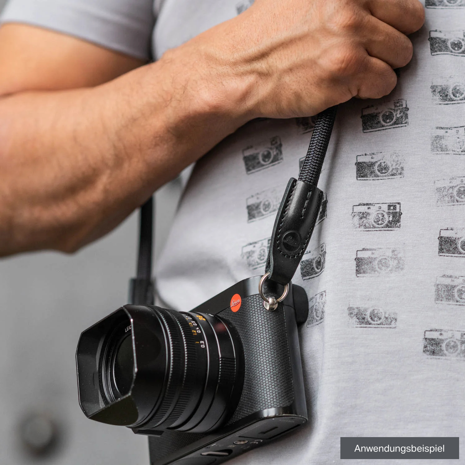 COOPH Kameragurt Leica Rope Strap 126cm schwarz