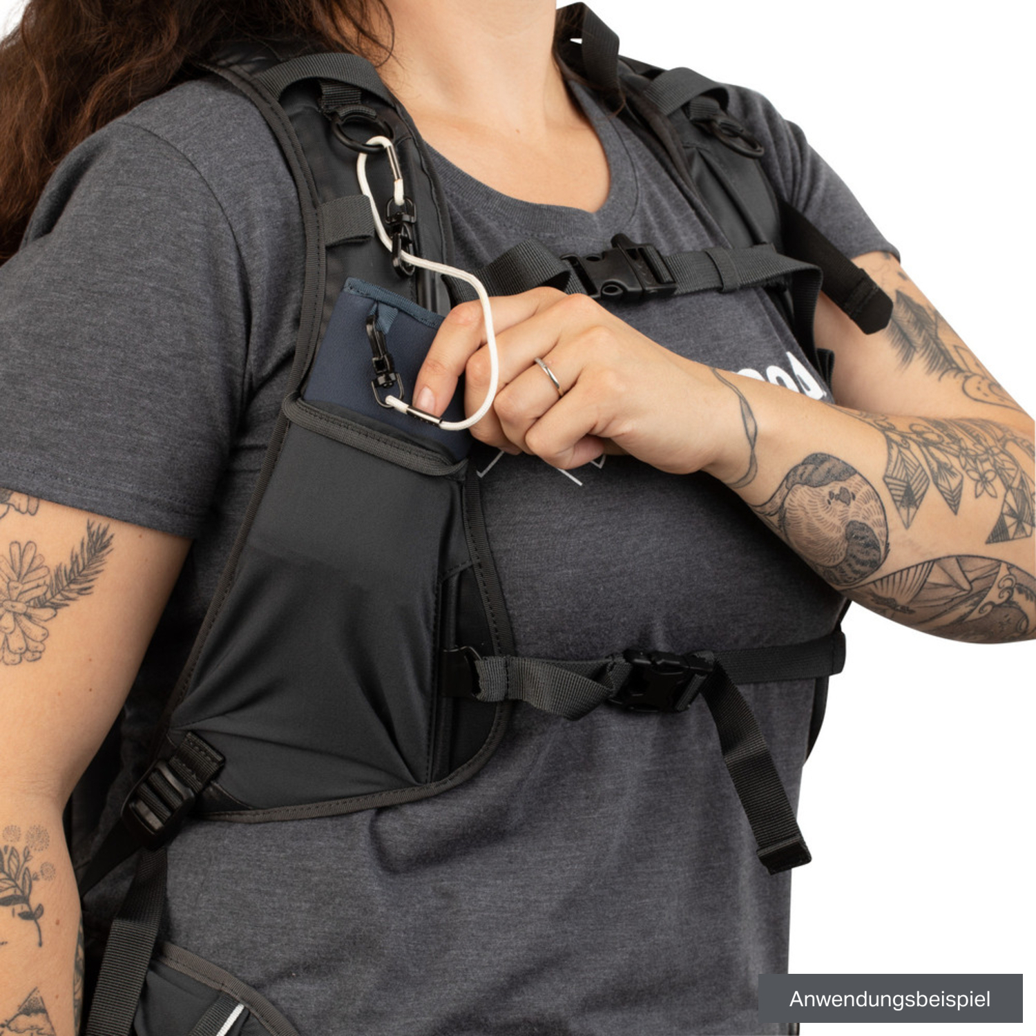 Shimoda Rucksackgurte Damen Tech schwarz