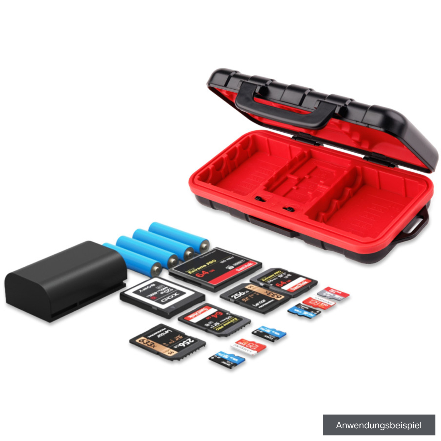 Calumet Batterie- und Speicherkartenetui für alle Kartentypen