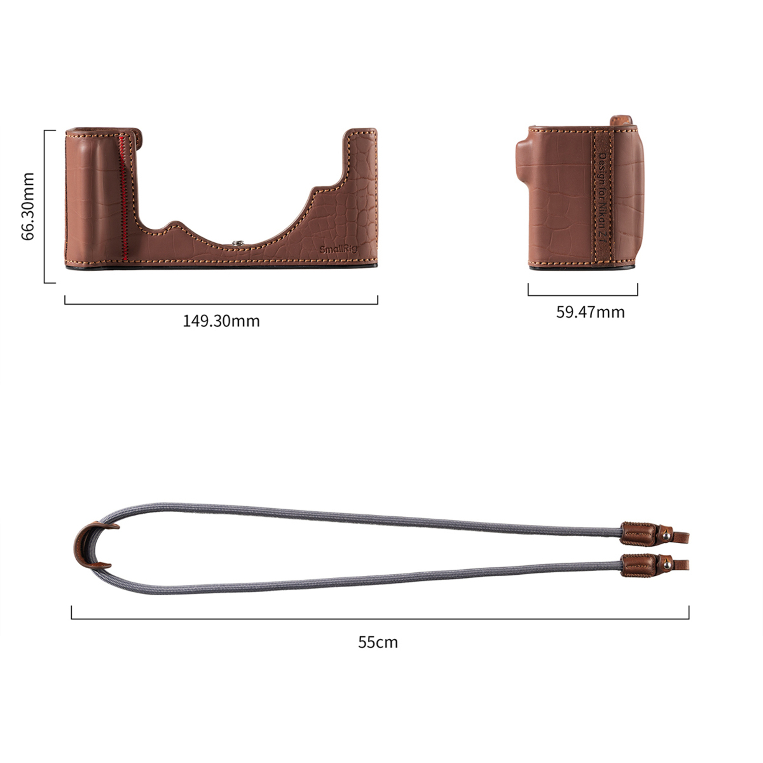 SmallRig Halbtaschen-Kit 5096 braun für Nikon Z f