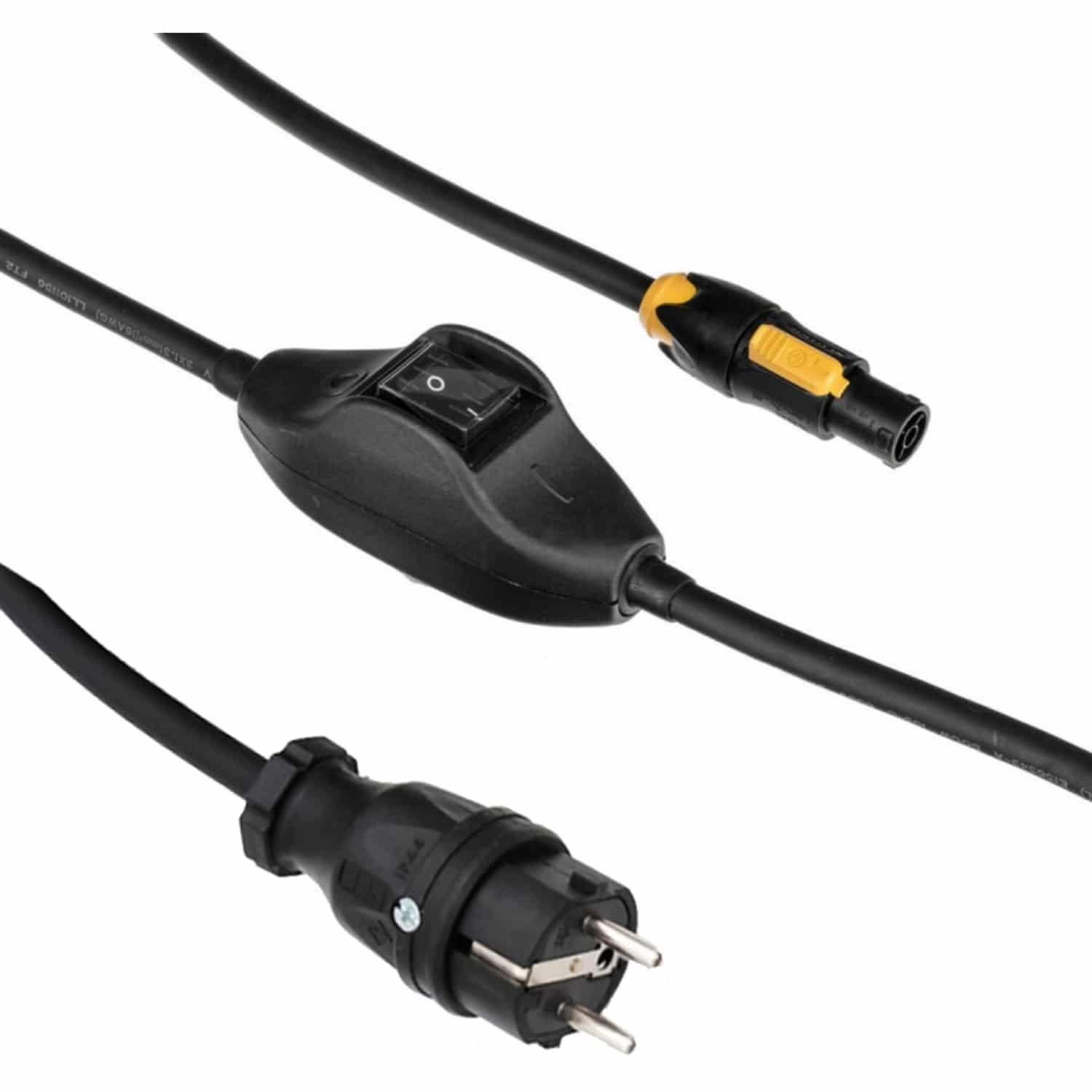 ARRI Netzkabel 3m powerCON TRUE1 / Schuko mit Schnurschalter