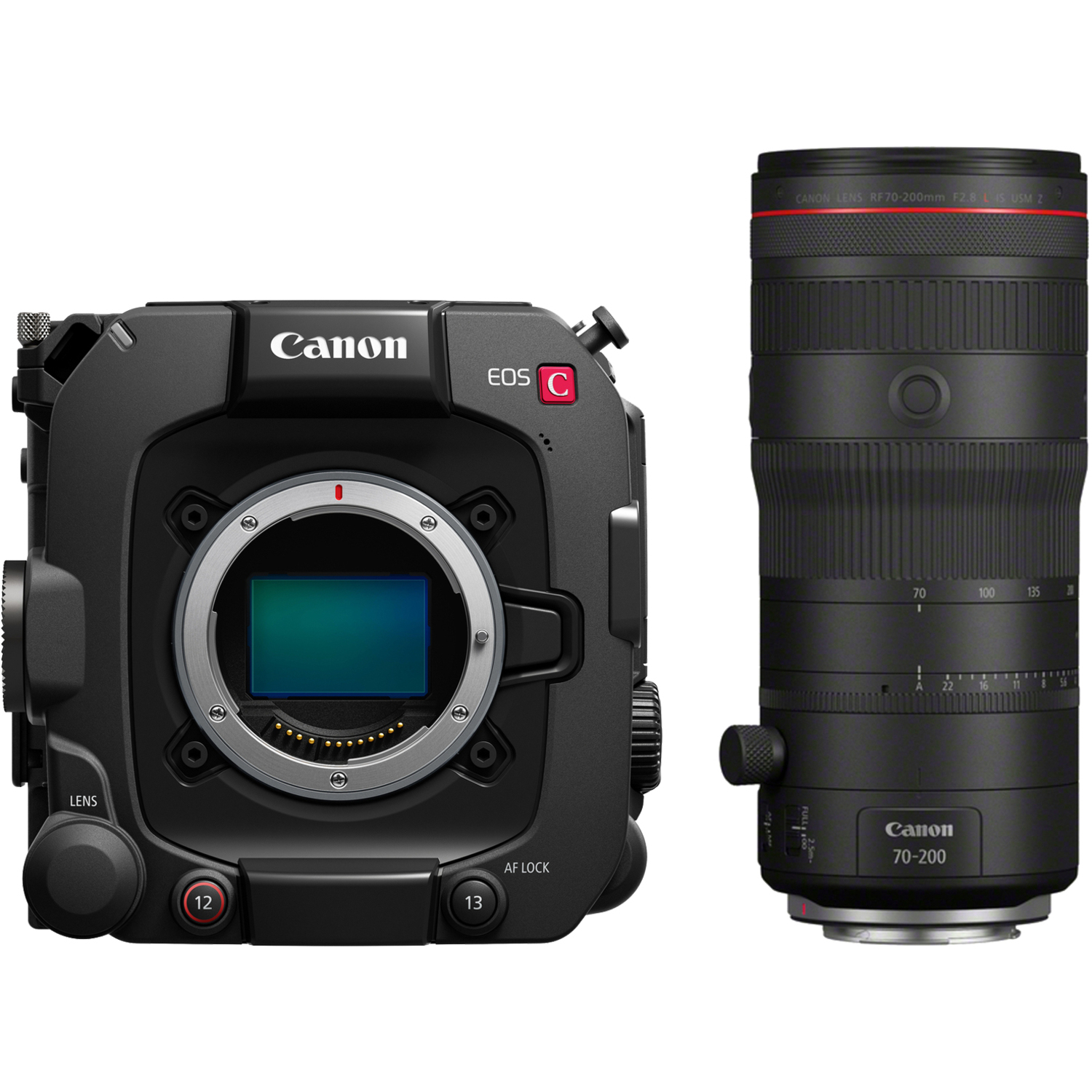 Canon EOS C400 mit RF 70-200mm F2.8L IS USM Z schwarz