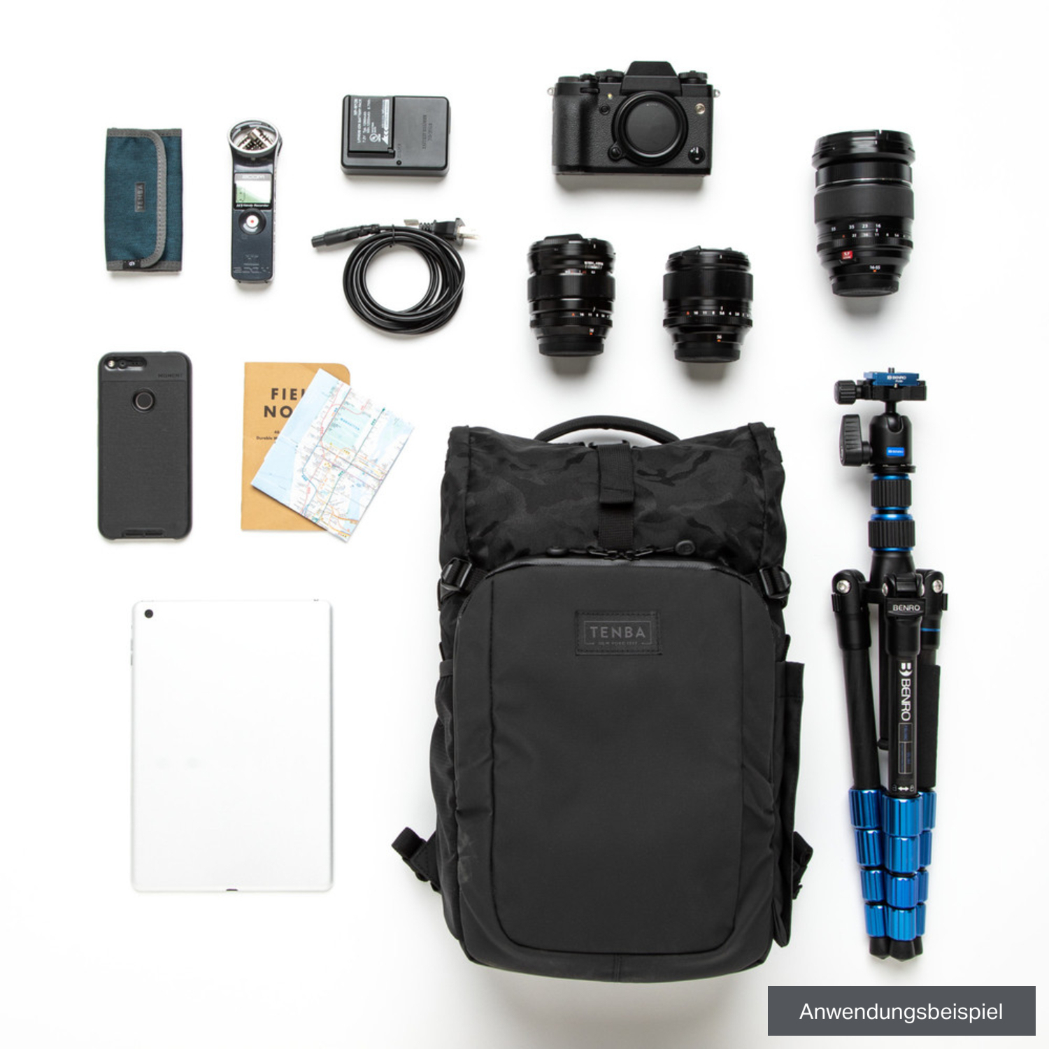 Tenba Fotorucksack Fulton v2 10L schwarz-camo