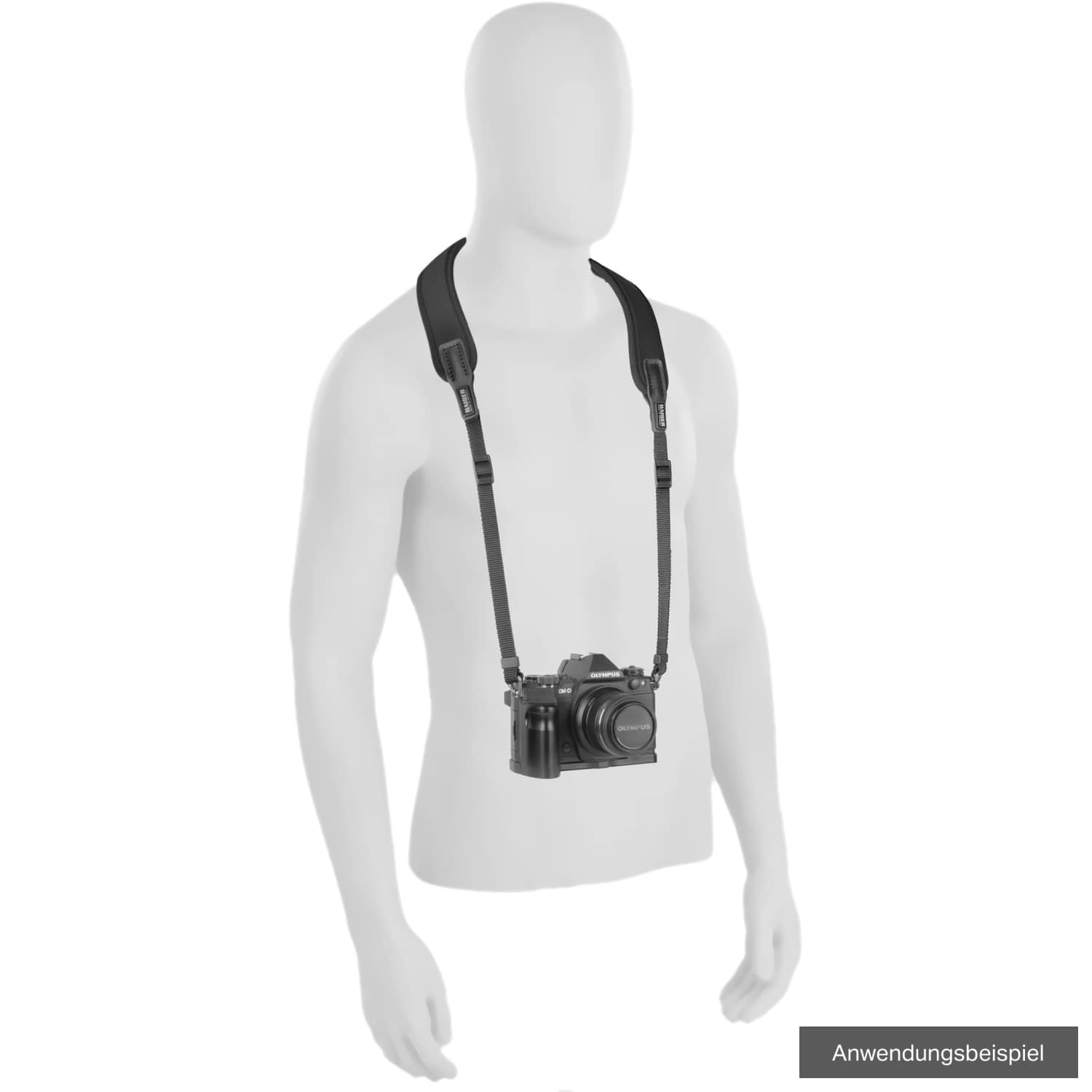 Kaiser Kameragurt Curved PRO Neopren für Kameras und Ferngläser