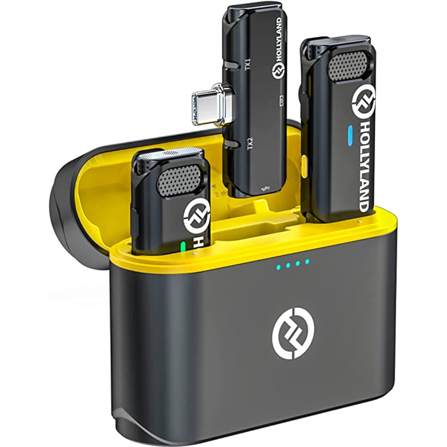 Hollyland Lark C1 Duo Black kabelloses Mikrofon für USB