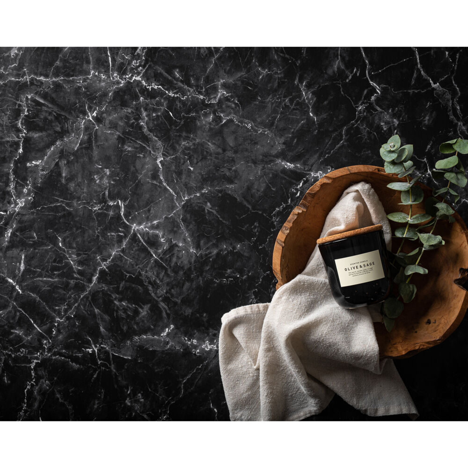 V-Flat World Duo Board Onyx Marble /Alpine Marble