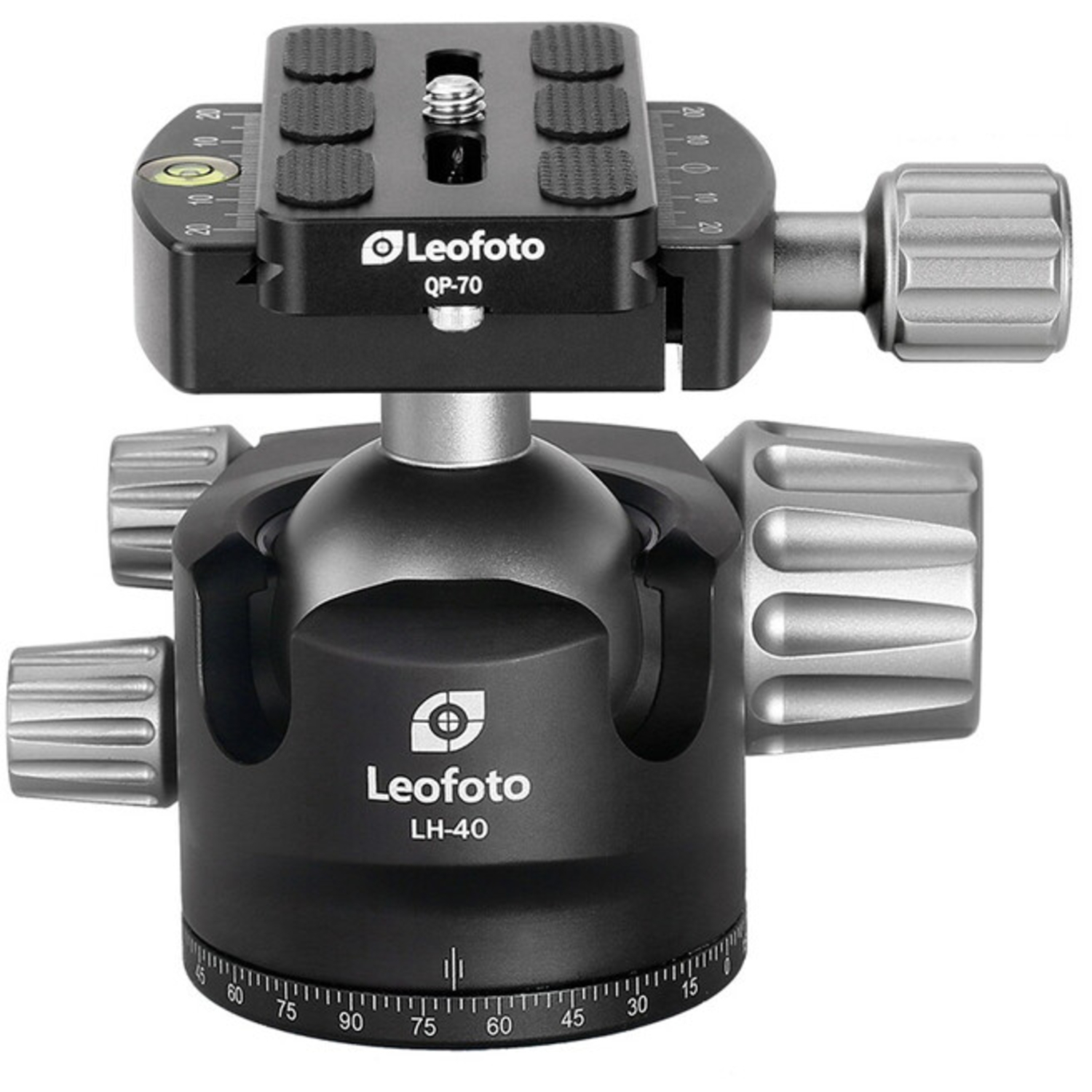 Leofoto Kugelkopf LH-40 mit Schnellwechselplatte QP-70N 