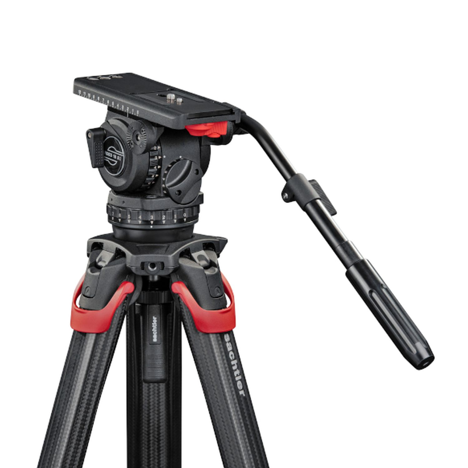 Sachtler SAC1811FTGS System Video 18 Kohlefaser mit Stativkopf, flowtech Stativ, Bodenspinne und Tasche