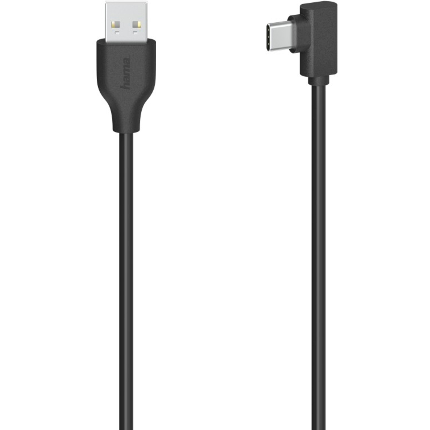 Hama USB-C-Kabel USB-C-/USB-A-Stecker 90° 0,75m