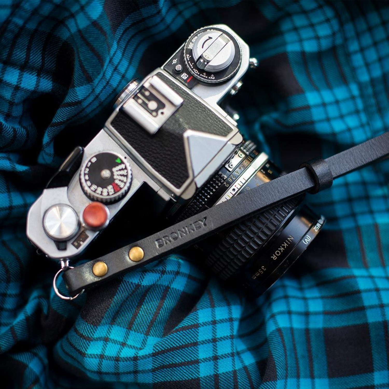 Bronkey Handschlaufe Berlin #201 Leder schwarz