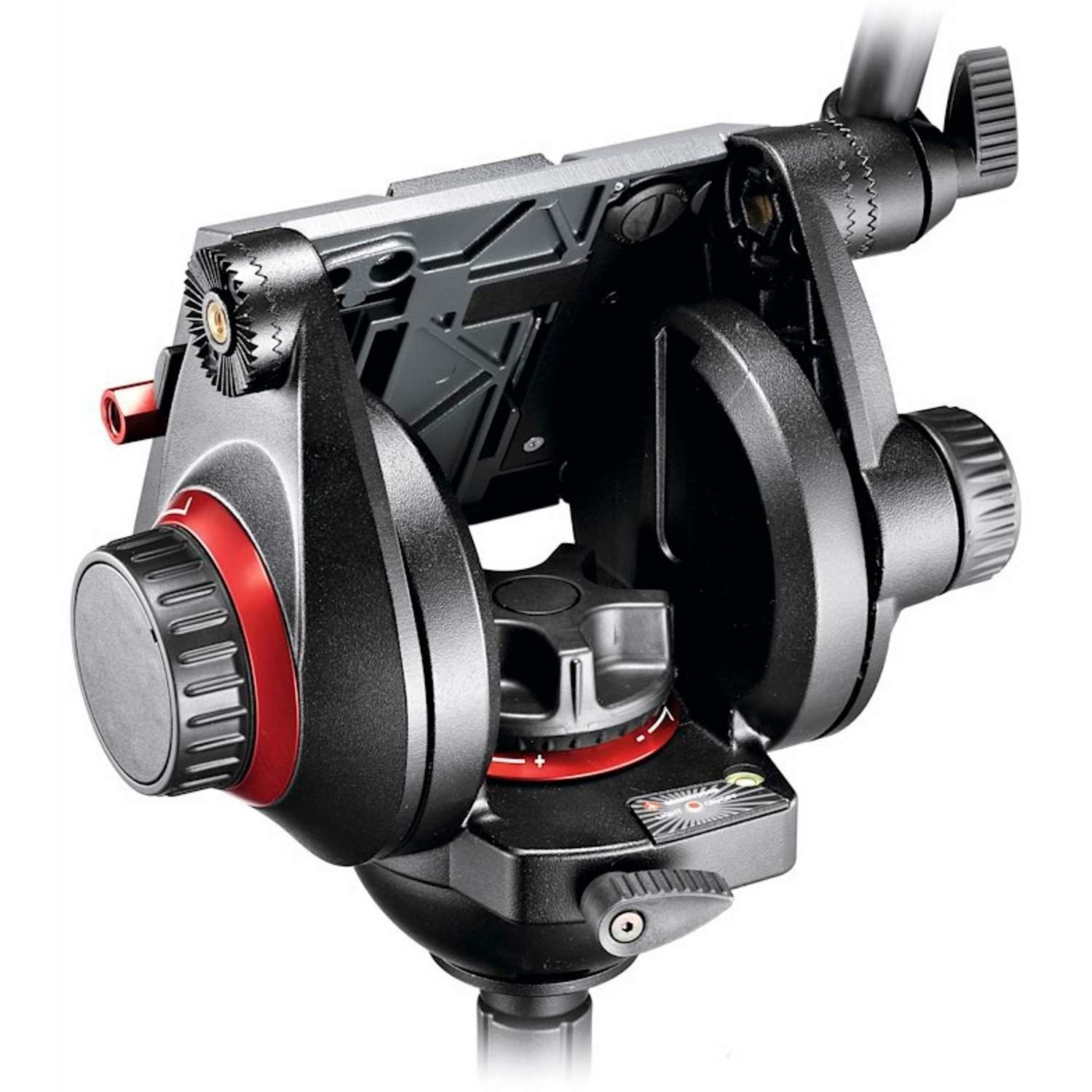 Manfrotto Pro Fluid Video-Neiger mit 100mm Halbkugel und 509PLONG