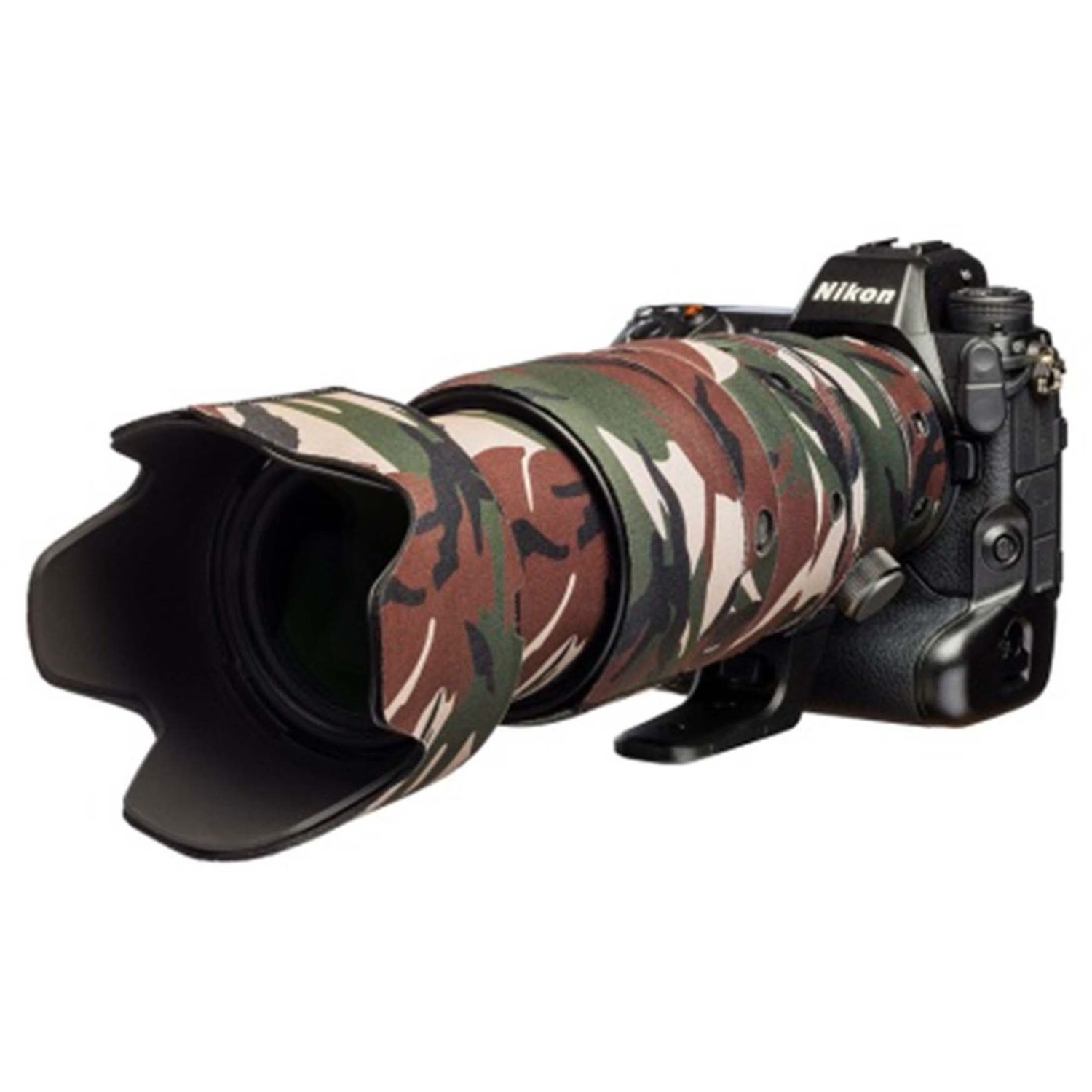 easyCover Lens Oak Objektivschutz für Nikon Z 100-400mm f/4.5-5.6 VR S Grün Camouflage