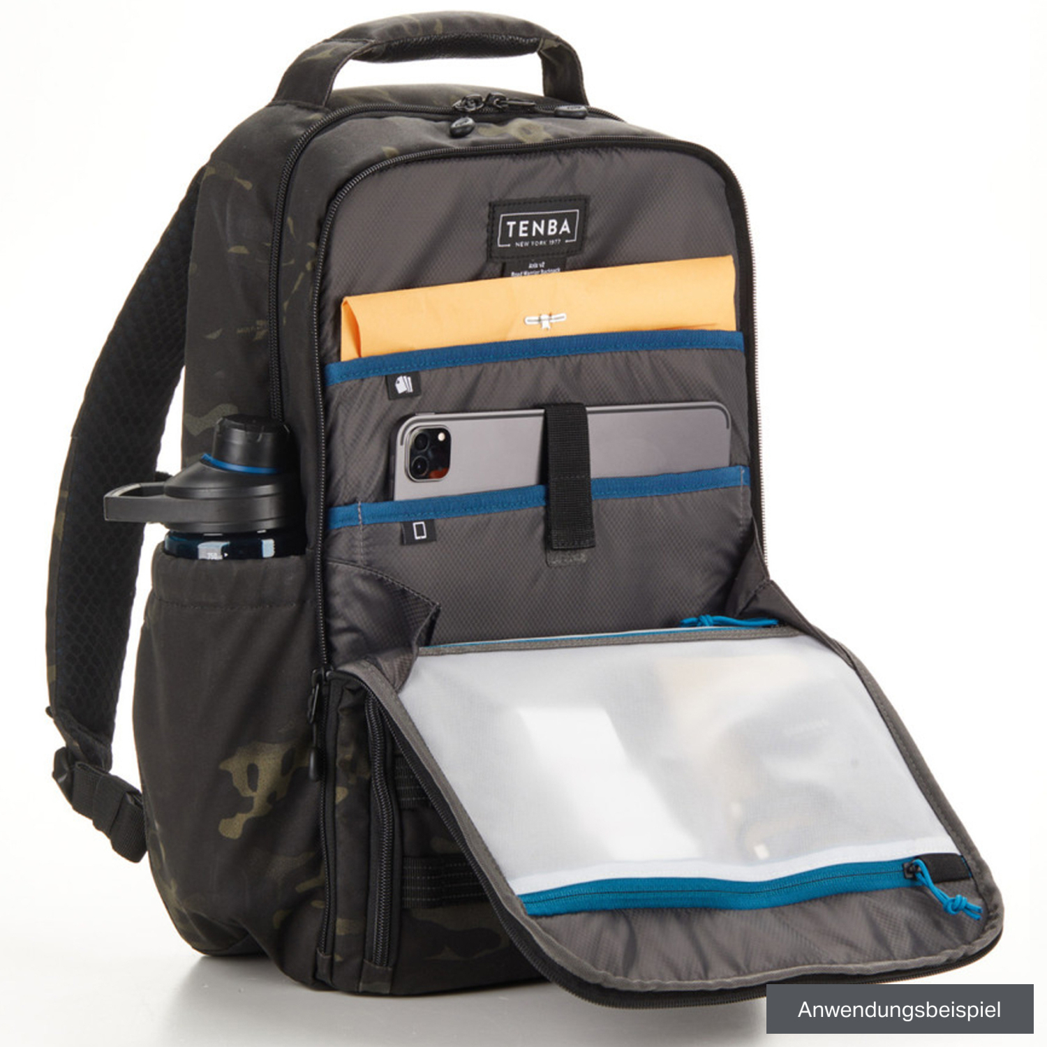 Tenba Axis v2 16L Road Warrior Rucksack MultiCam, Schwarz