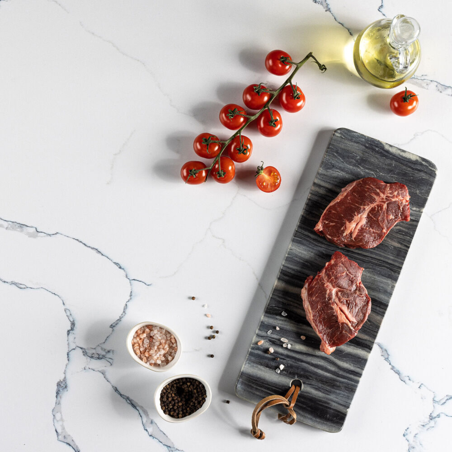 V-Flat World Duo Board Carrara Blue/Calacatta Gold XL