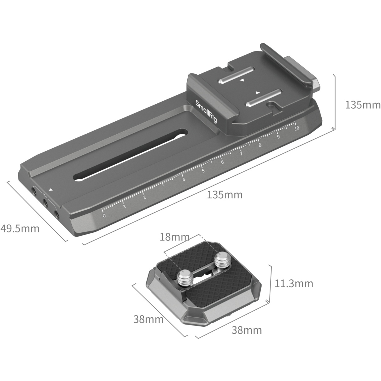 SmallRig Schnellwechselplatte HawkLock H38 Manfrotto 4638 für DJI Gimbals