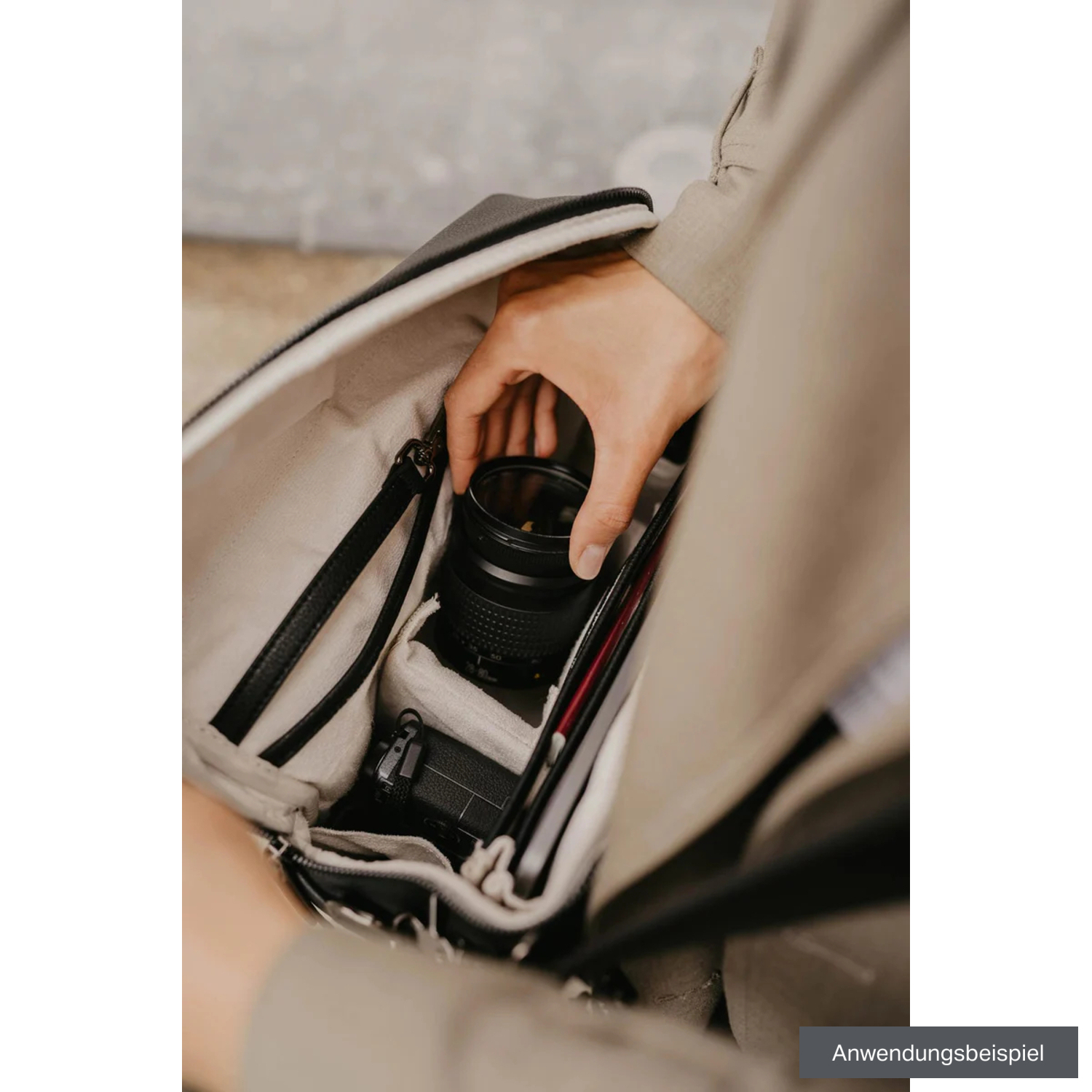 LOULEX Umhängetasche Organizer-Bag 10,1L schwarz